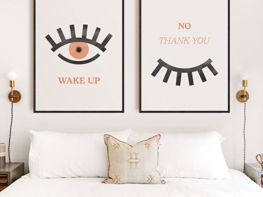 Bedroom Wall Decor Over The Bed Printable Wall Art Above Bed Decor Set Of 2 Prints Master Bedroom Wall Decor Instant Download Etsy