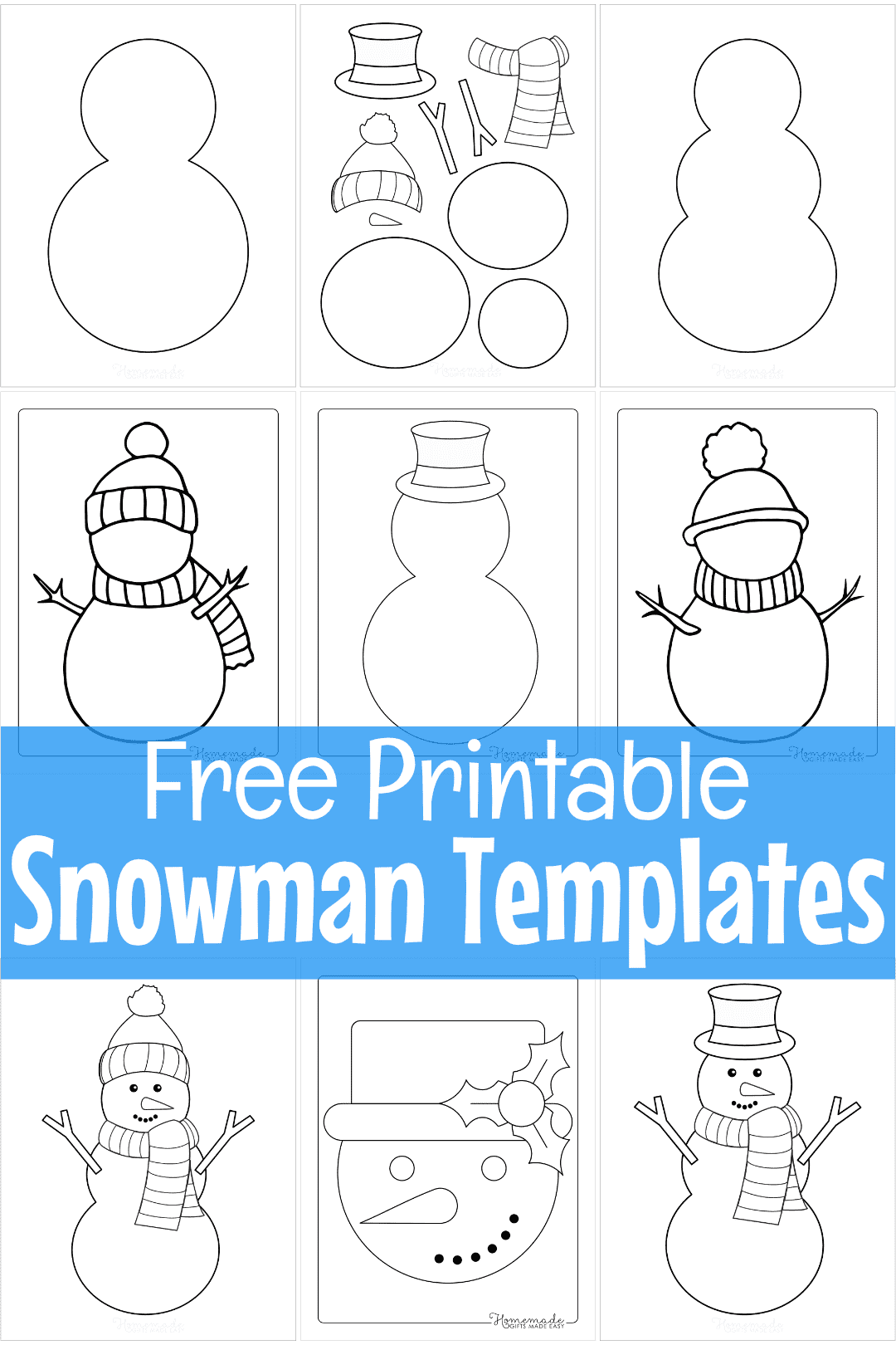 Best Snowman Coloring Pages For Kids Adults