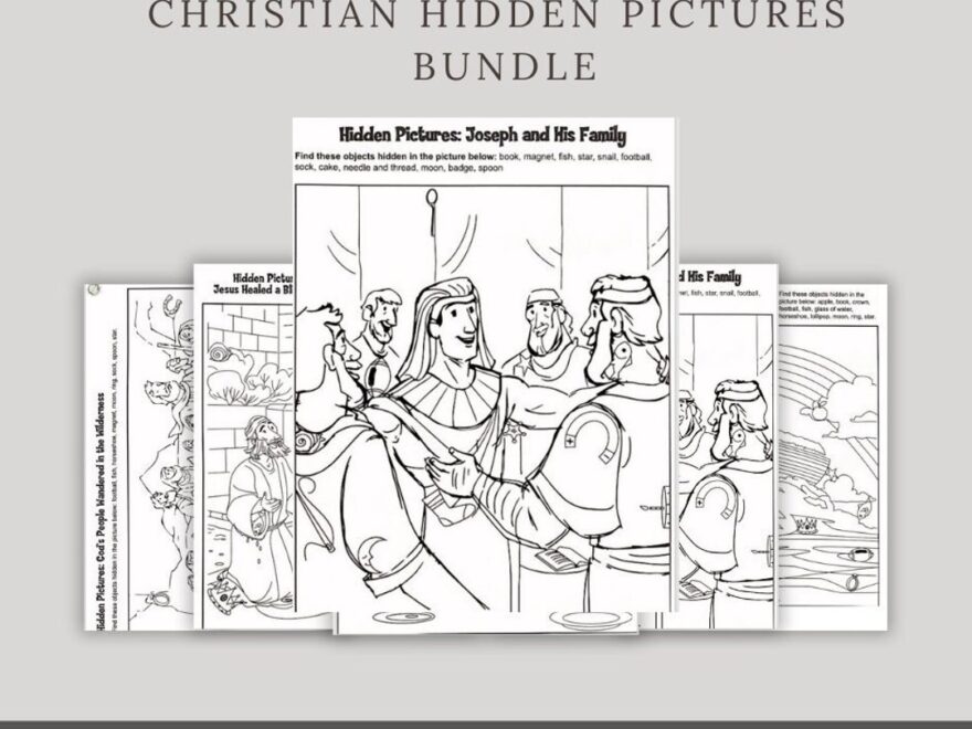 Bible Hidden Picture Hidden Pictures Faith Based Worksheet Christian Activity Christian Coloring Christian Puzzle Christian Printable Etsy