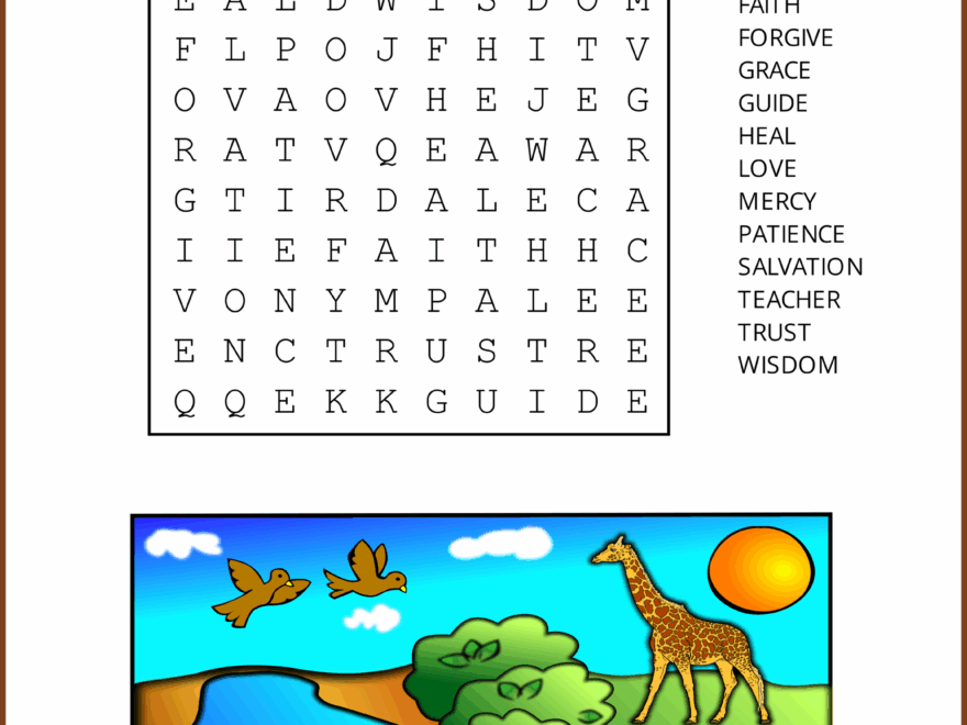 Bible Word Search Free Printable Christian Puzzles Free Printables Monograms Design Tools Patterns DIY Projects