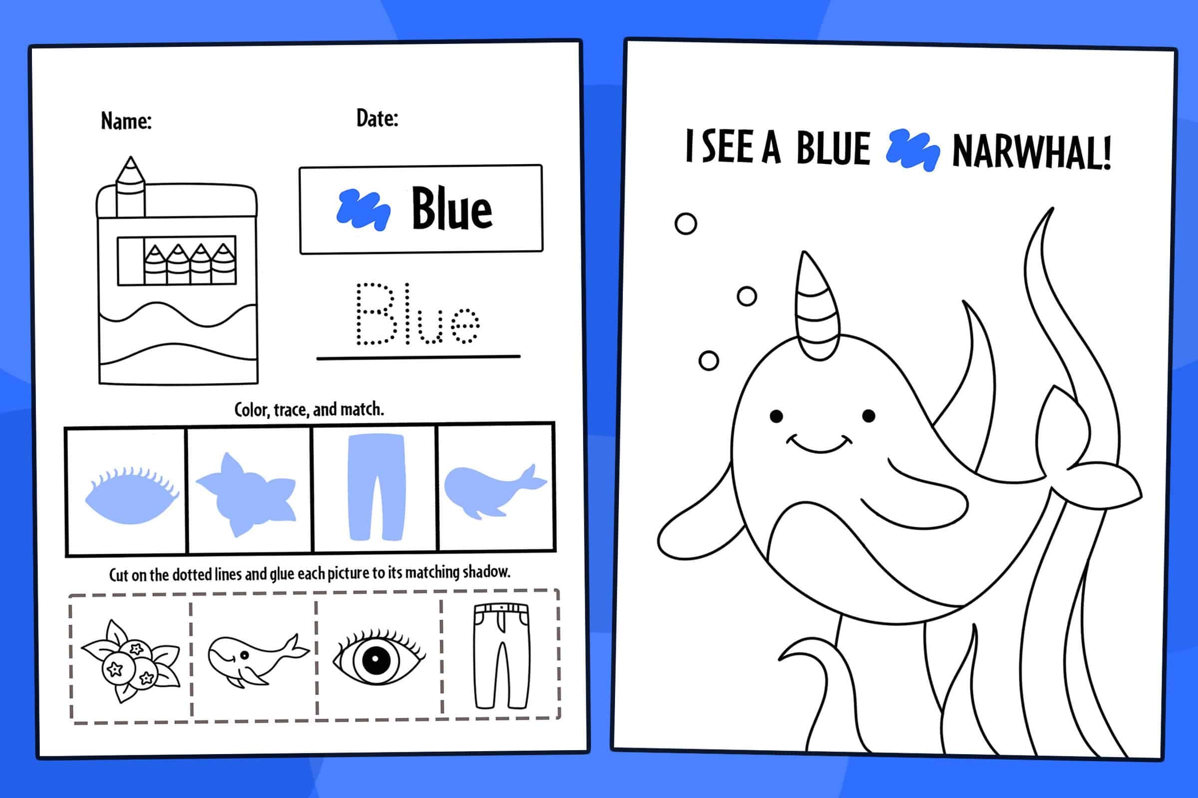 Blue Color Activities And Worksheets For Preschool The Worksheets Library