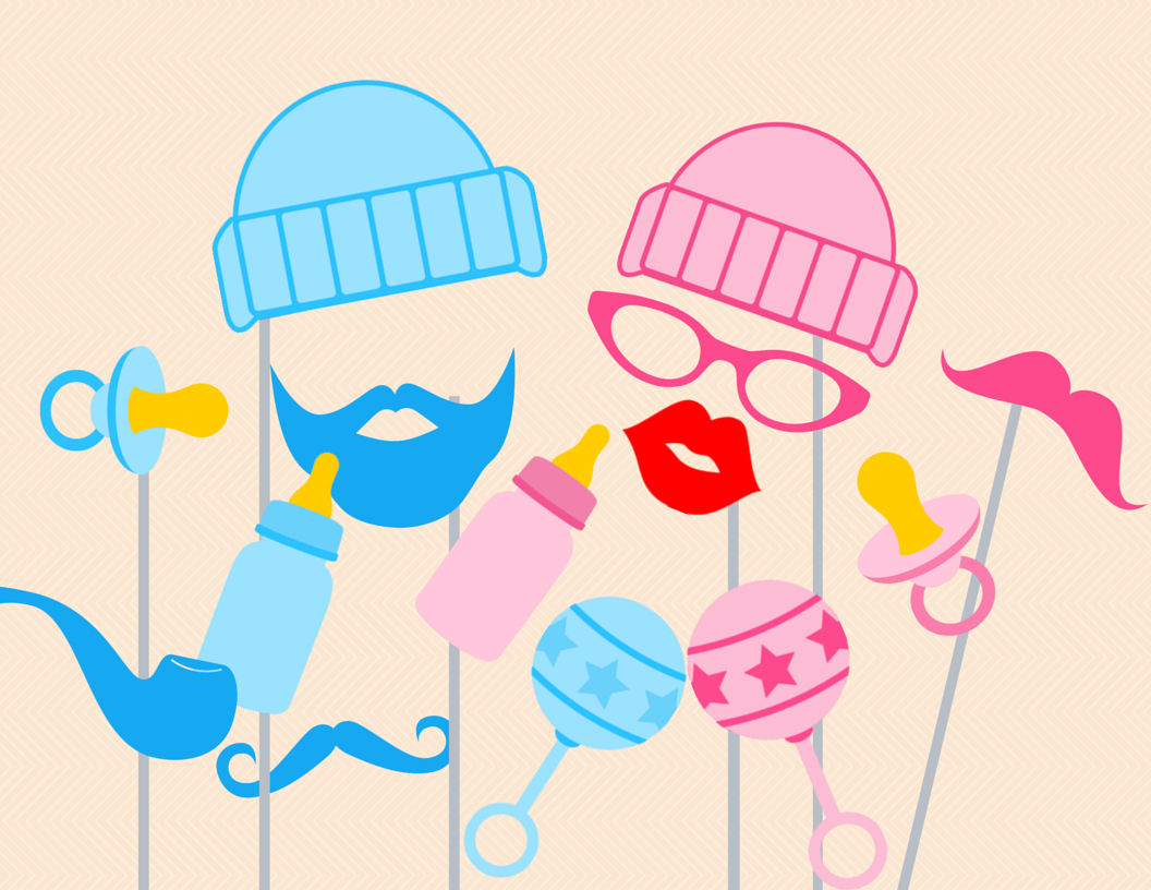 Boy Girl Baby Shower Photo Booth Props Magical Printable