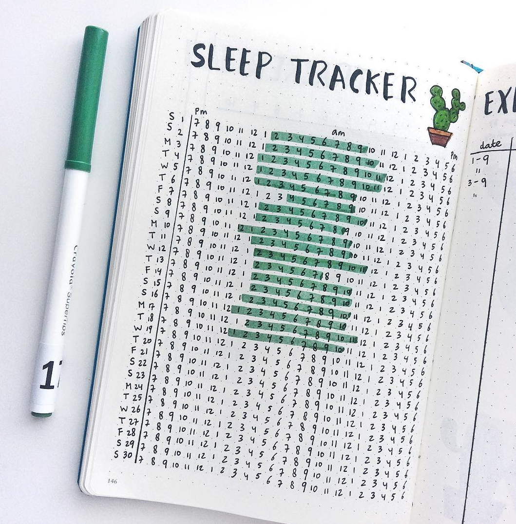 Bullet Journal Sleep Tracker Printable