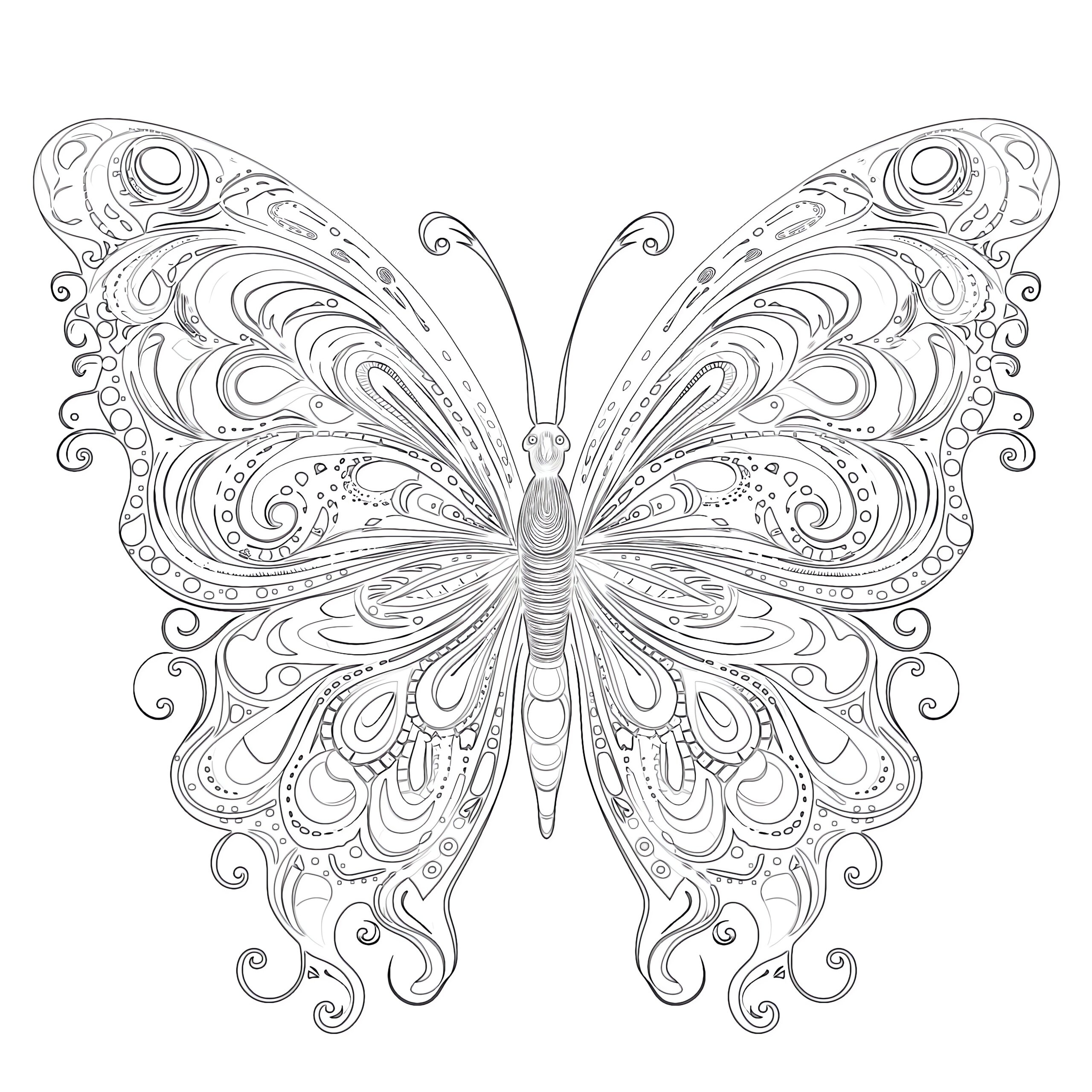 Free Printable Butterfly Coloring Pages For Adults