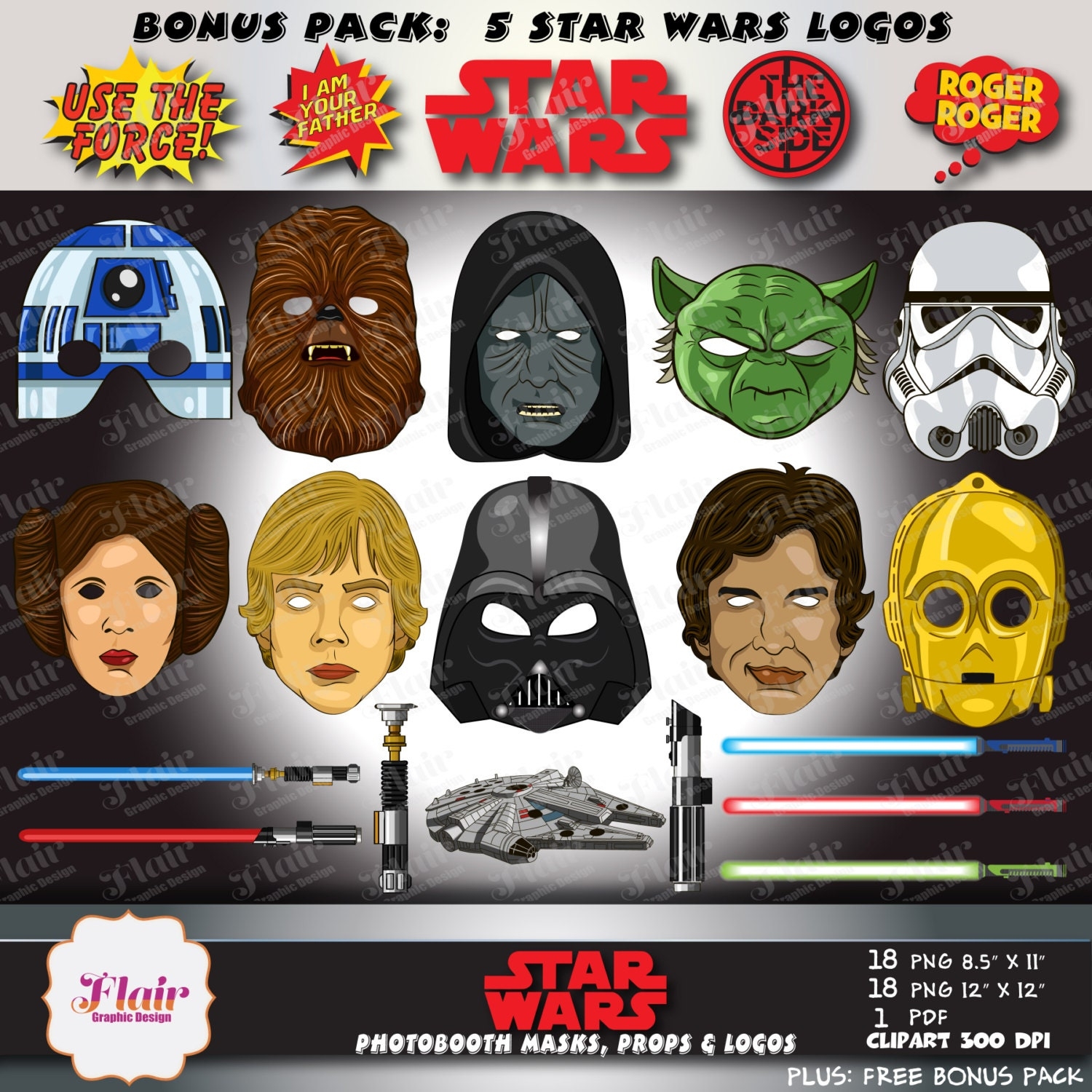 Free Printable Star Wars Face Masks