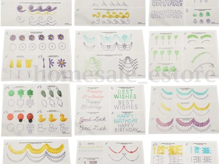 Cake Decorating Practice Sheets Printable