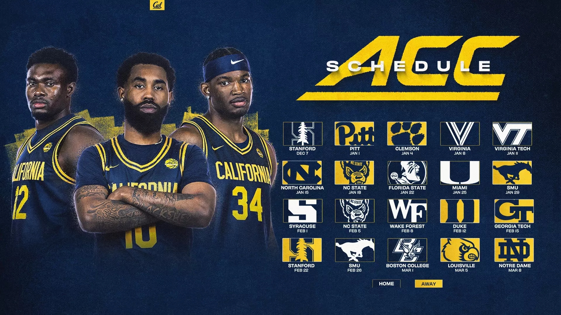 Cal s 2024 25 ACC Schedule Unveiled California Golden Bears Athletics