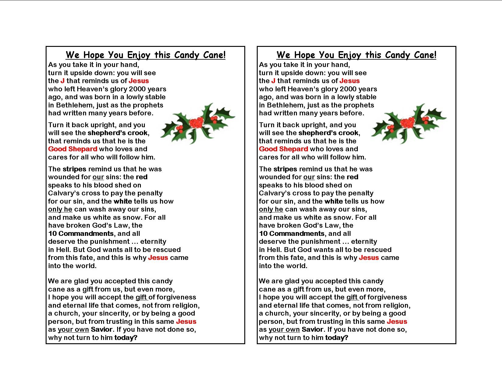 Free Printable Christmas Gospel Tracts