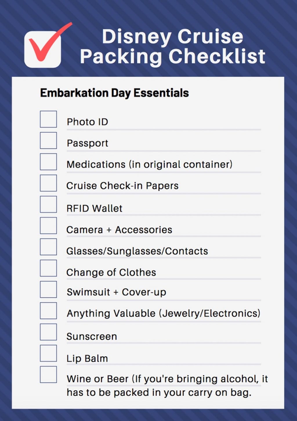 Caribbean Disney Cruise Packing List Free Printable List Stacey Homemaker