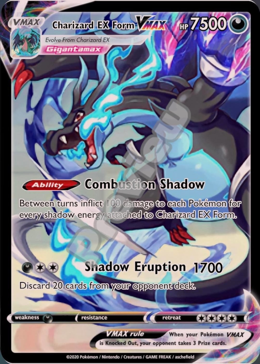 Charizard EX Form VMAX Pokemon Card Etsy UK