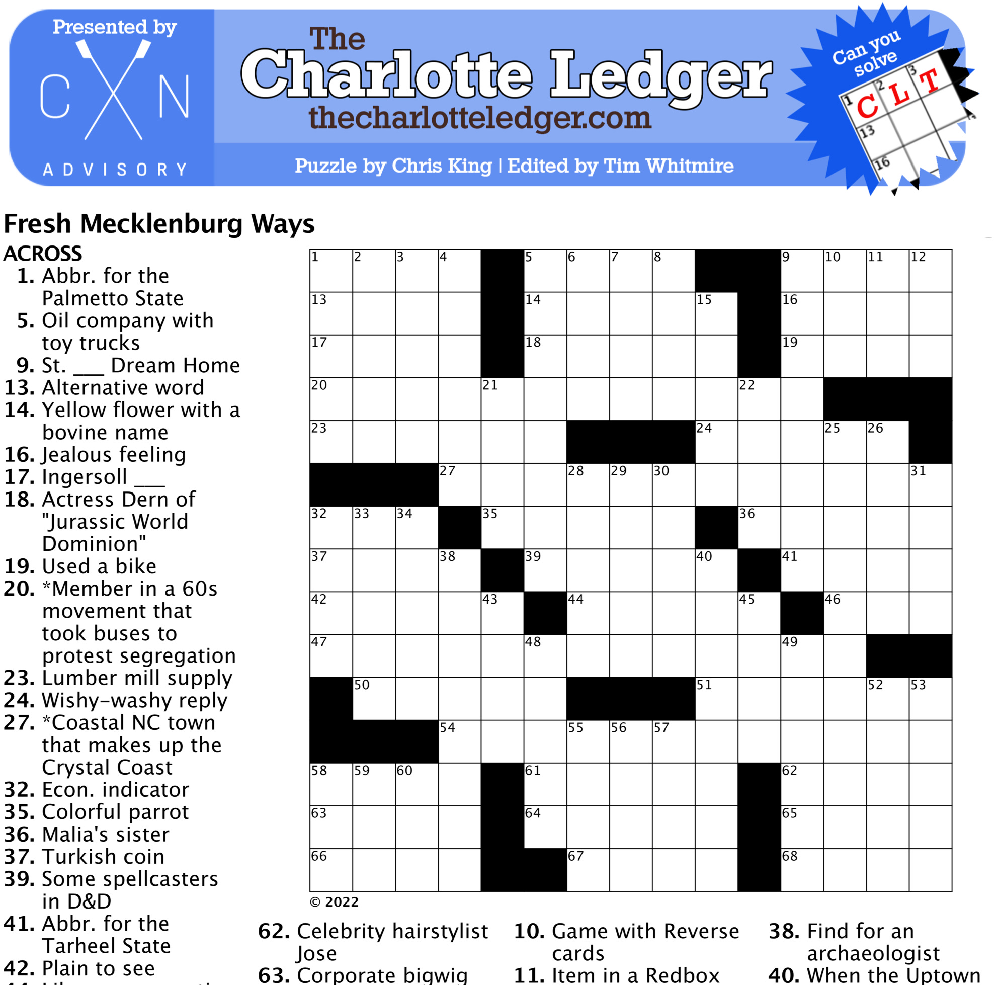 Free Printable Crosswords Usa Today