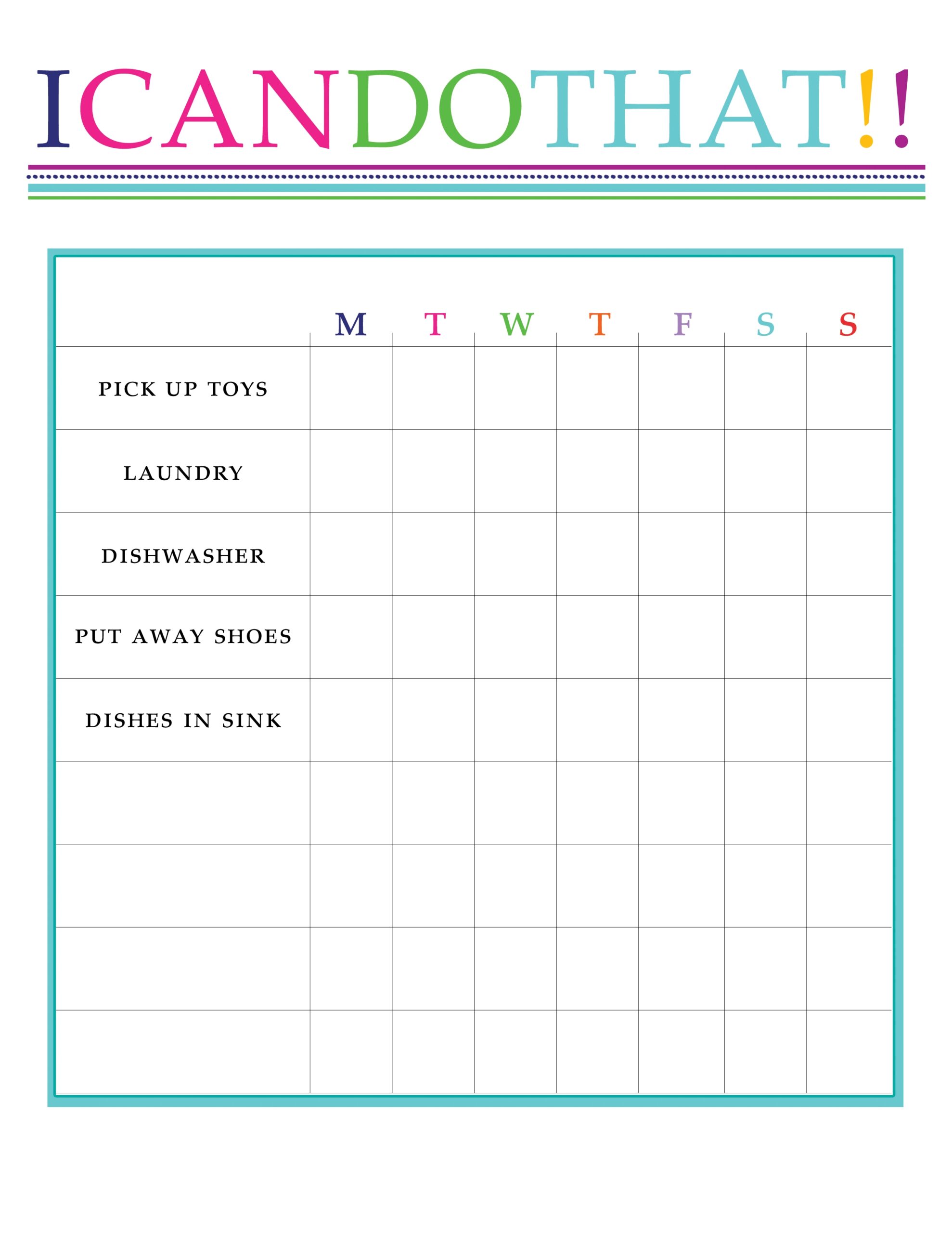Chore Chart Behavior Chart Reward Program One Beautiful Home