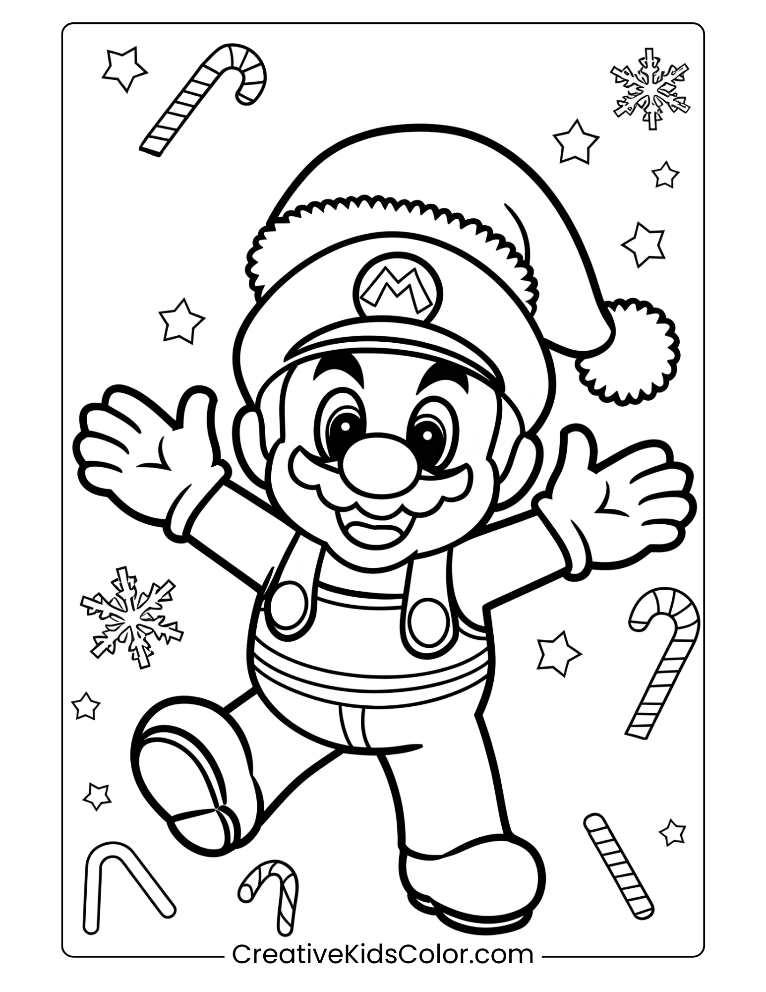 Christmas Coloring Pages 60 Easy Free Printable PDF 