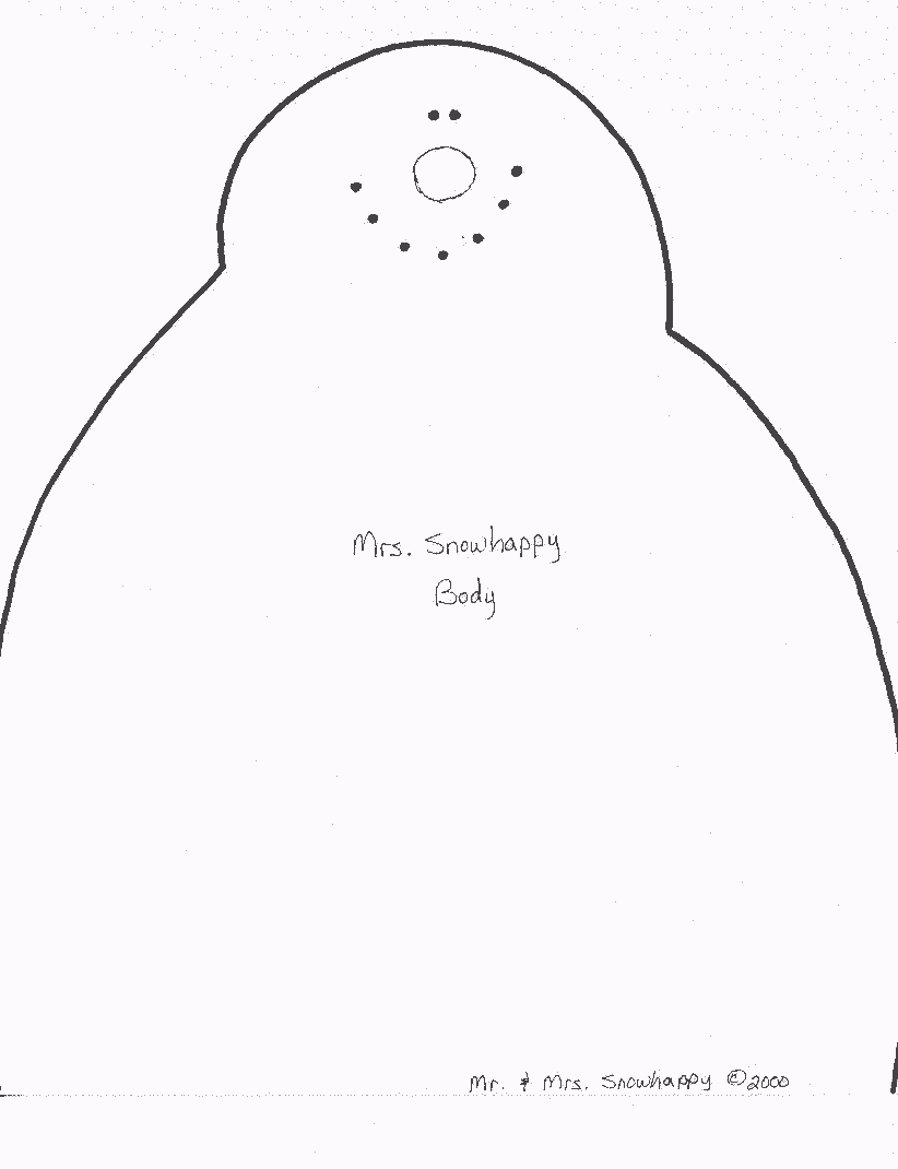 Christmas Crafts Snowman Pattern