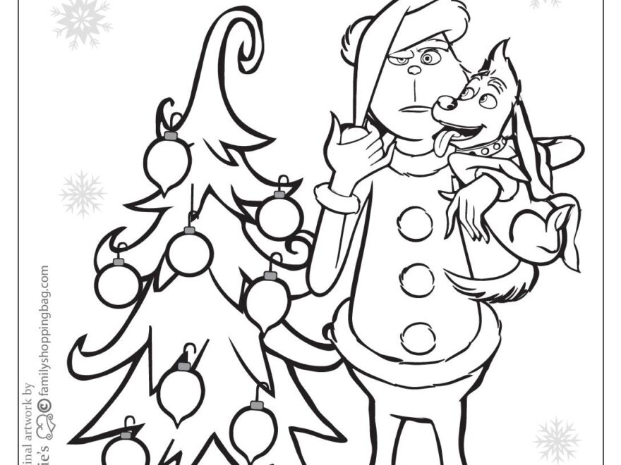 Coloring Page Grinch