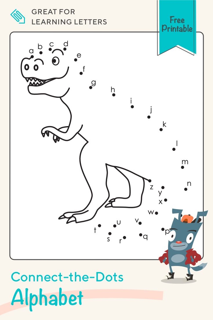 Simple Printable Alphabet Dot To Dot