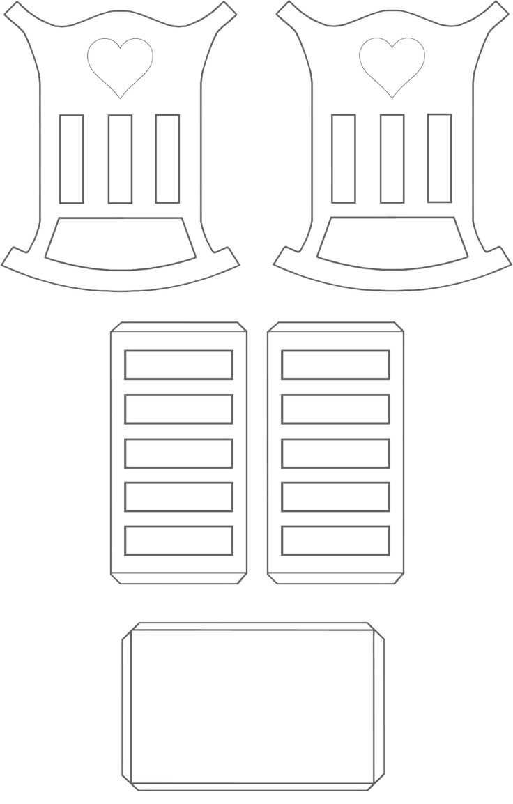 Baby Pop Up Crib Box Template Printable