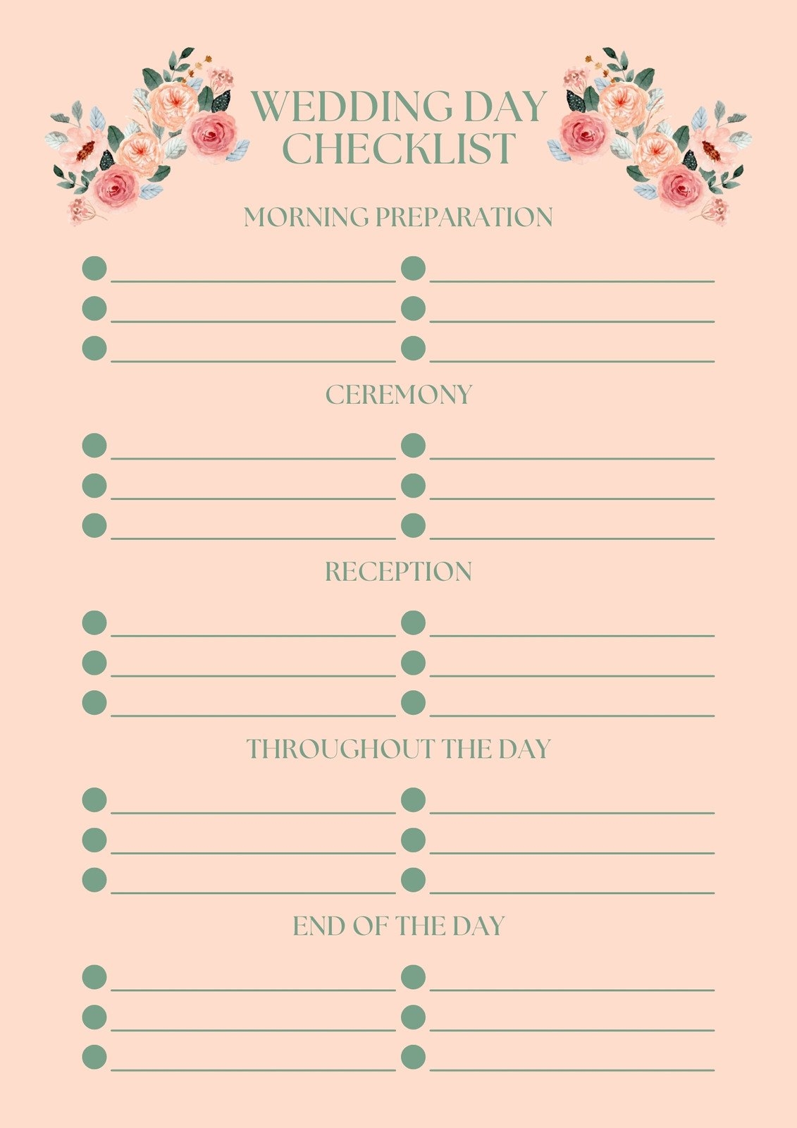Customize 188 Wedding Checklists Templates Online Canva