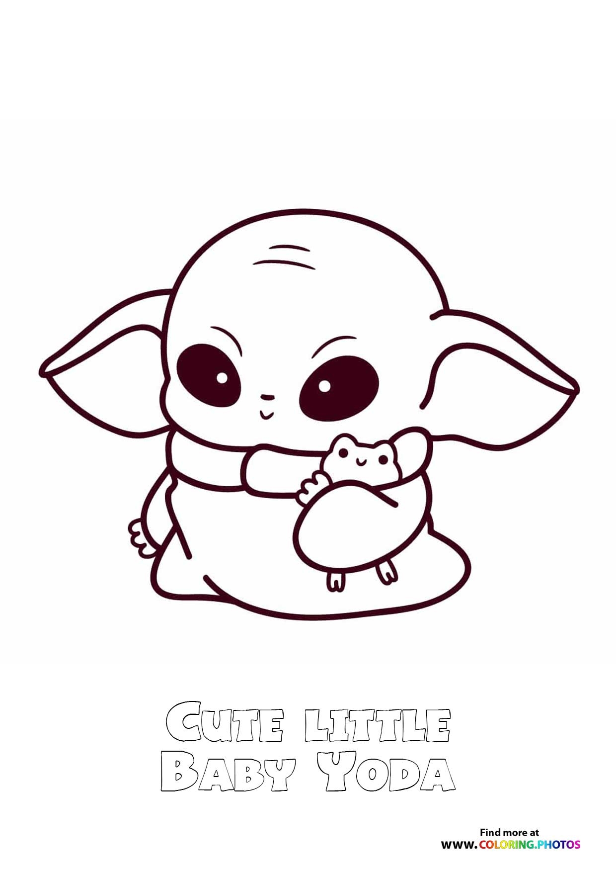 Baby Yoda Printable Coloring Pages