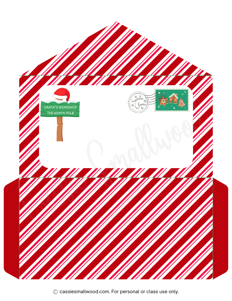 Cute Santa Envelopes Free Printable Cassie Smallwood