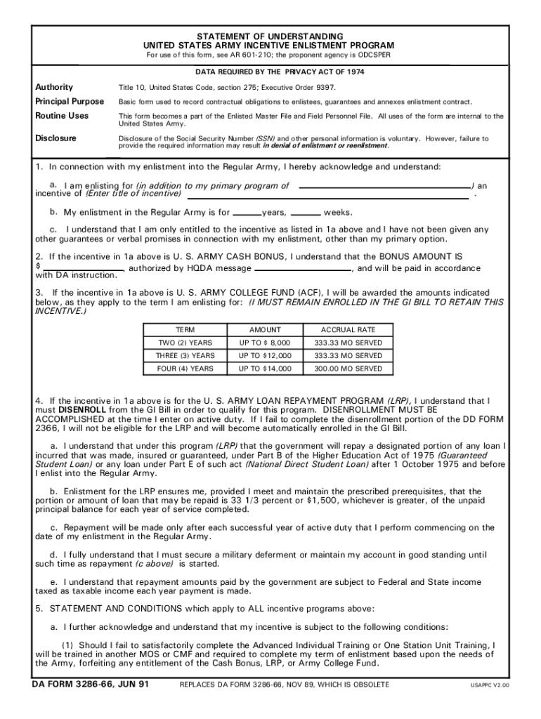 Da Form 3286 Fillable Fill Online Printable Fillable Blank PdfFiller