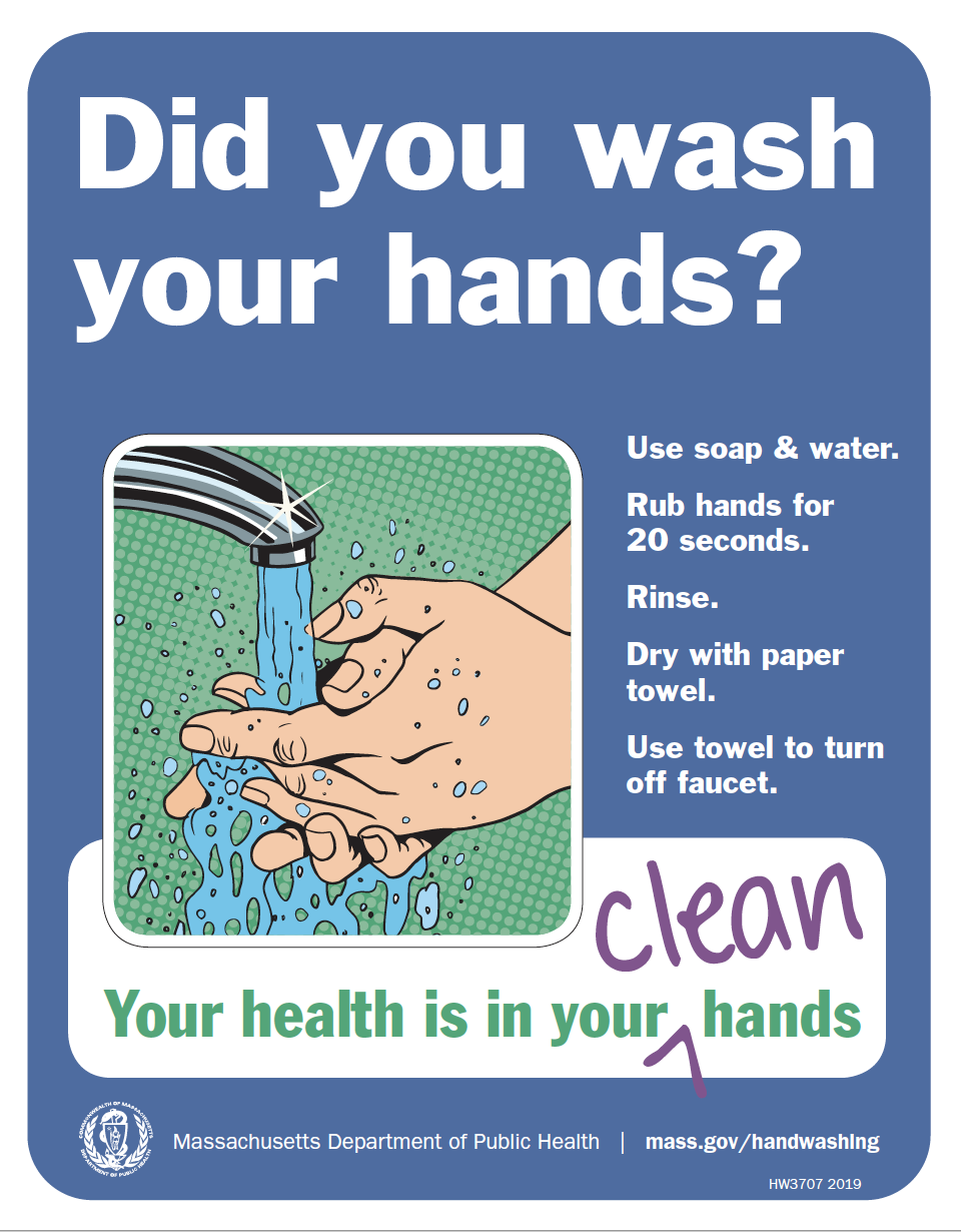 Did You Wash Your Hands Poster Multiple Languages Massachusetts Health Promotion Clearinghouse