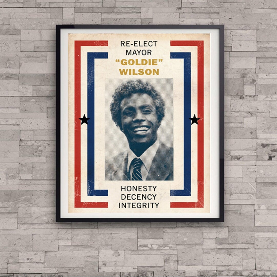 Digital File Download Back To The Future Re elect Mayor Goldie Wilson Replica Movie Poster Prop Etsy