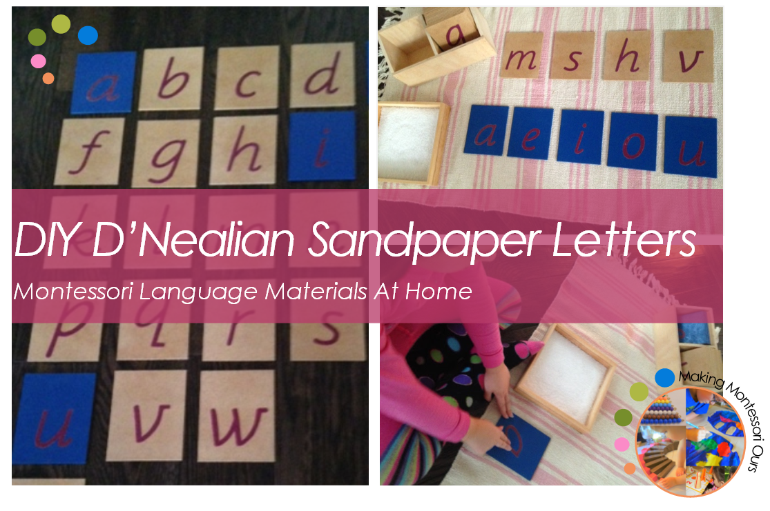 DIY D Nealian Sandpaper Letters Montessori Language Materials At Home Making Montessori Ours 