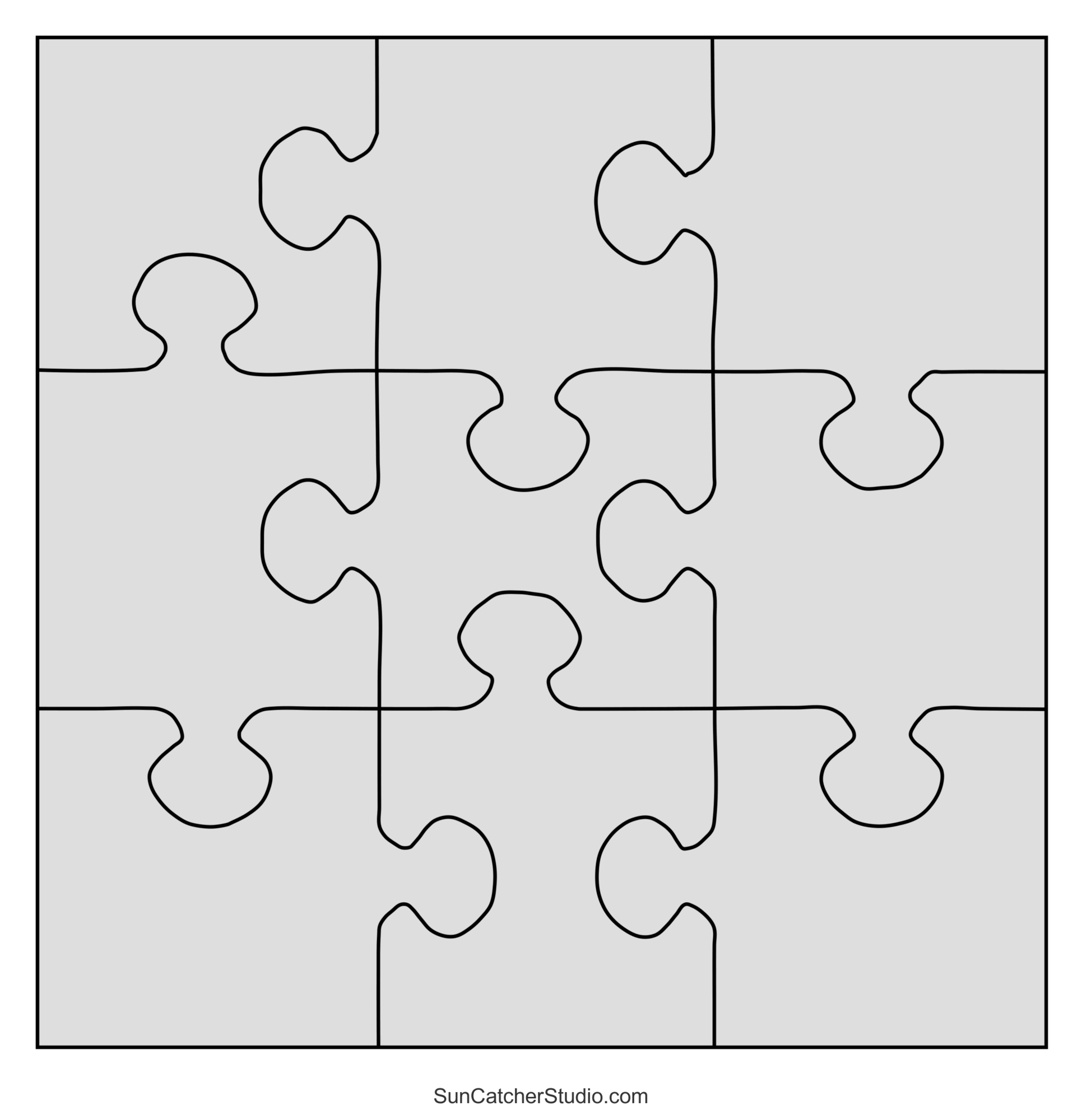 Free Printable Puzzle Scrollsaw Pattern