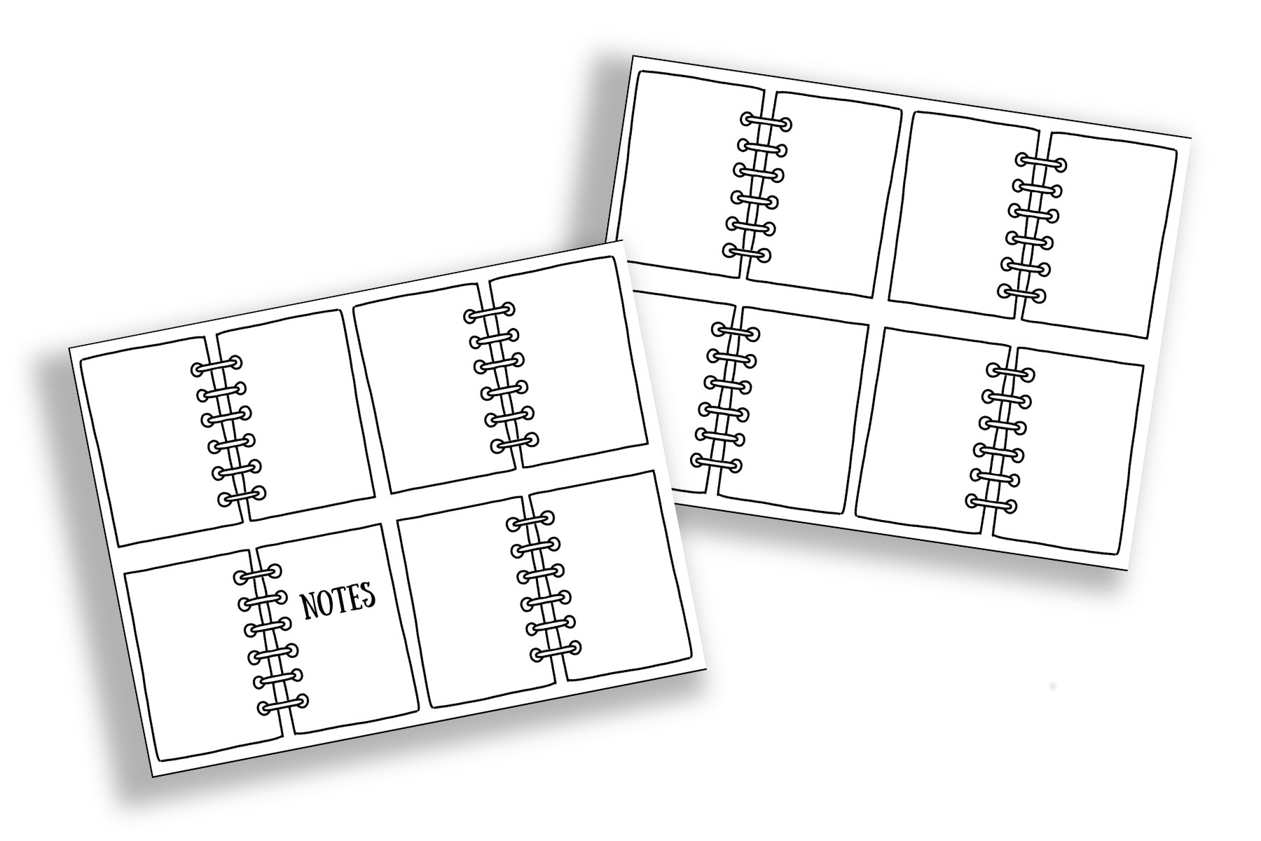 DIY Mini Notebooks Using One Sheet Of Paper Free Template Gathering Beauty