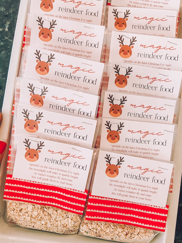Free Printable Reindeer Food Labels