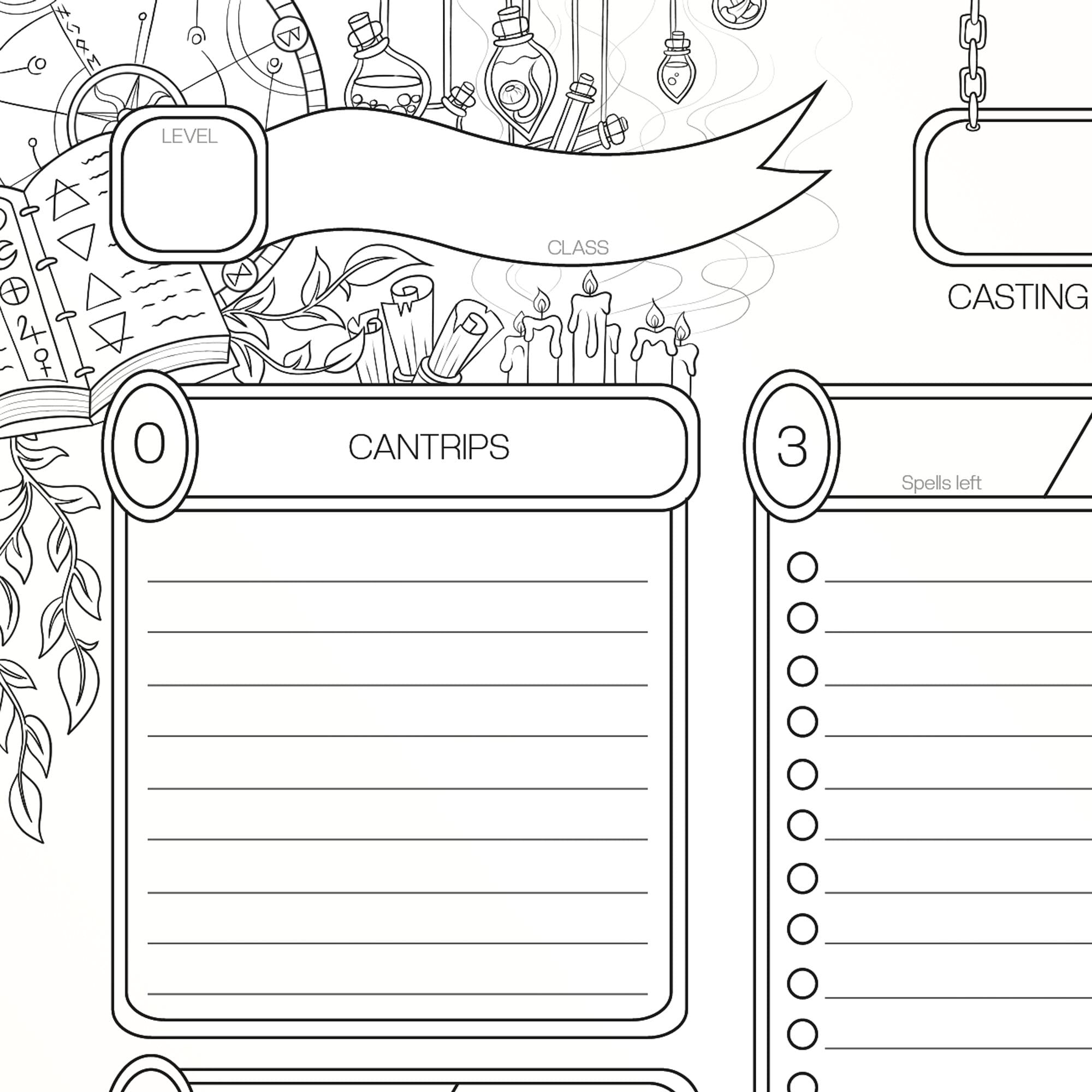 Dnd 5e Spell Sheet Interactive PDF And Printable Versions Etsy Israel