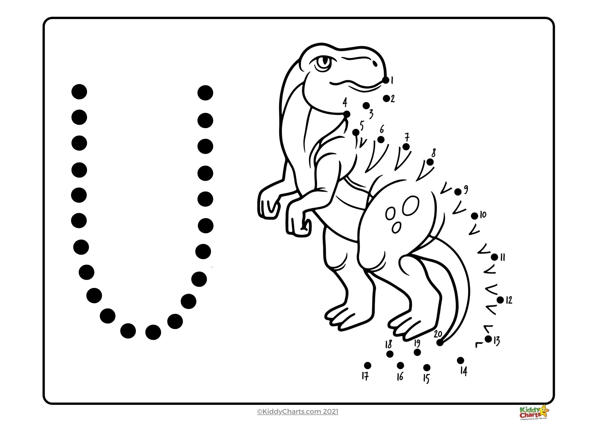 Dot To Dot Printables Dinosaur And Alphabet Dot To Dot KiddyCharts Shop