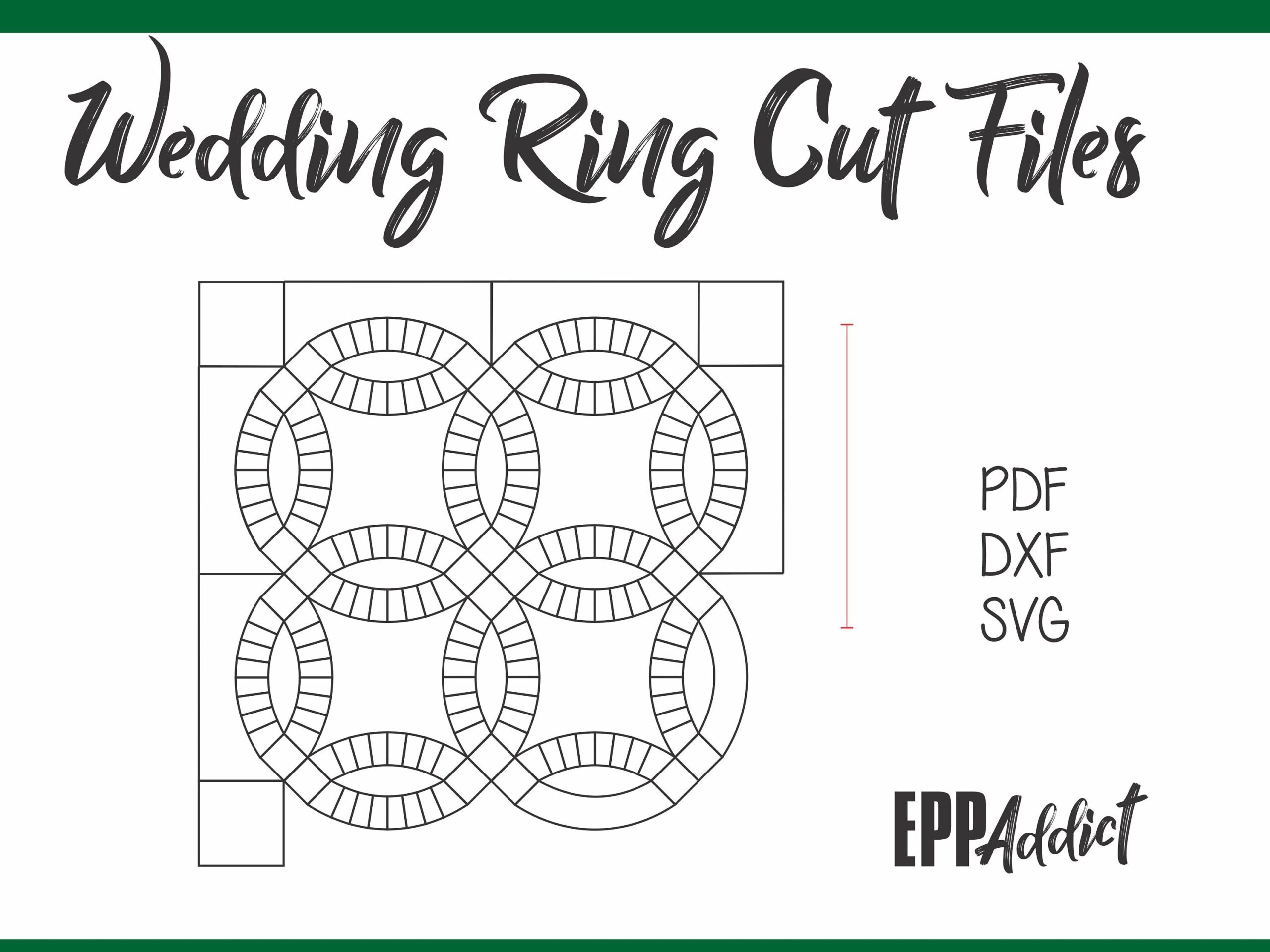 Double Wedding Ring Cut Files For English Paper Piecing SVG DXF Cricut Silhouette Patchwork Quilting EPP Addict Etsy