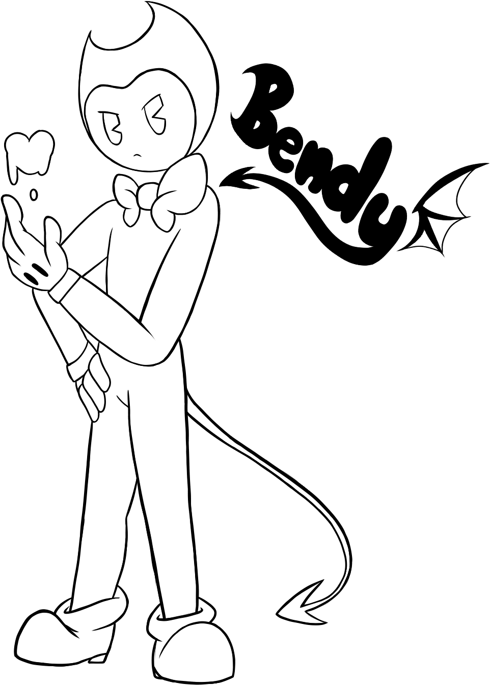 Download Free Bendy And The Ink Machine Coloring Pages Printable Bendy And The Ink Machine Colouring PNG Image With No Background PNGkey
