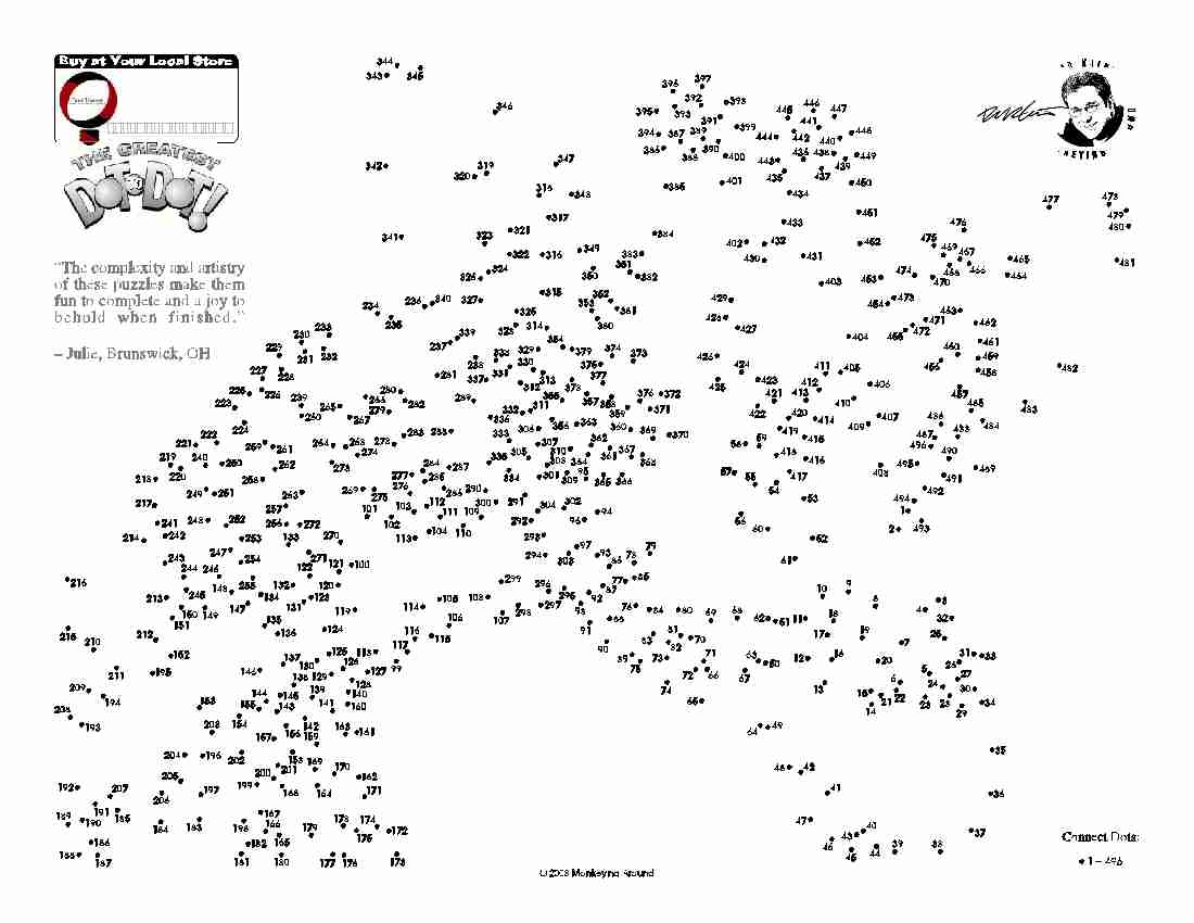 Printable Extreme Dot To Dot