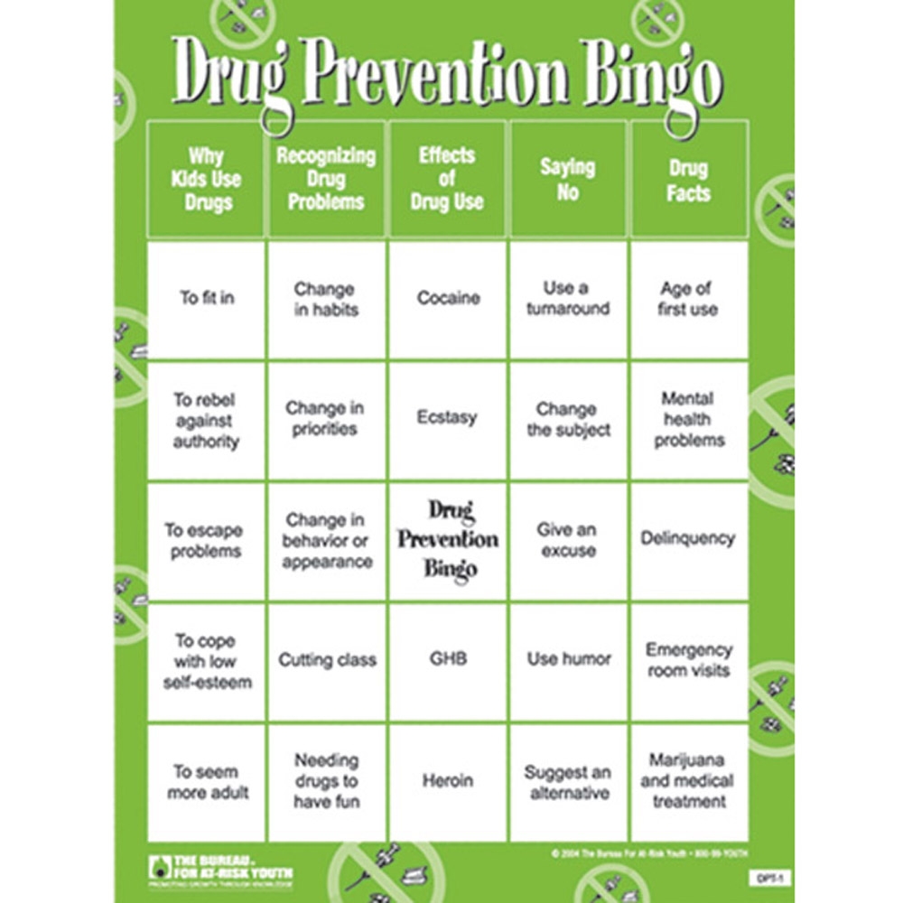 Free Printable Addiction Bingo Board