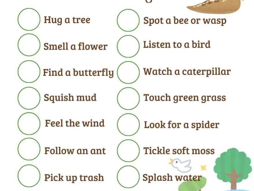 Earth Day Nature Scavenger Hunt Printables Backwoods Mama