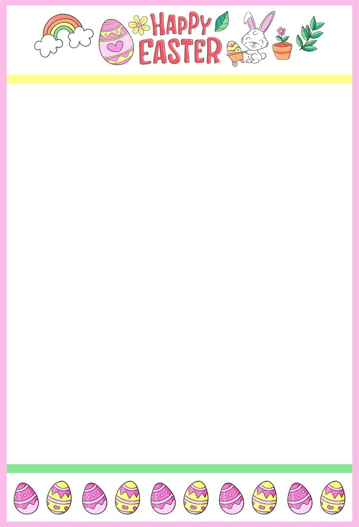 Easter Border Template Free 10 Free PDF Printables Printablee