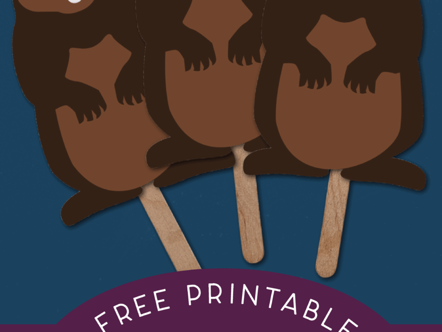 EASY PRINTABLE GROUNDHOG DAY PUPPET Crafts Mad In Crafts