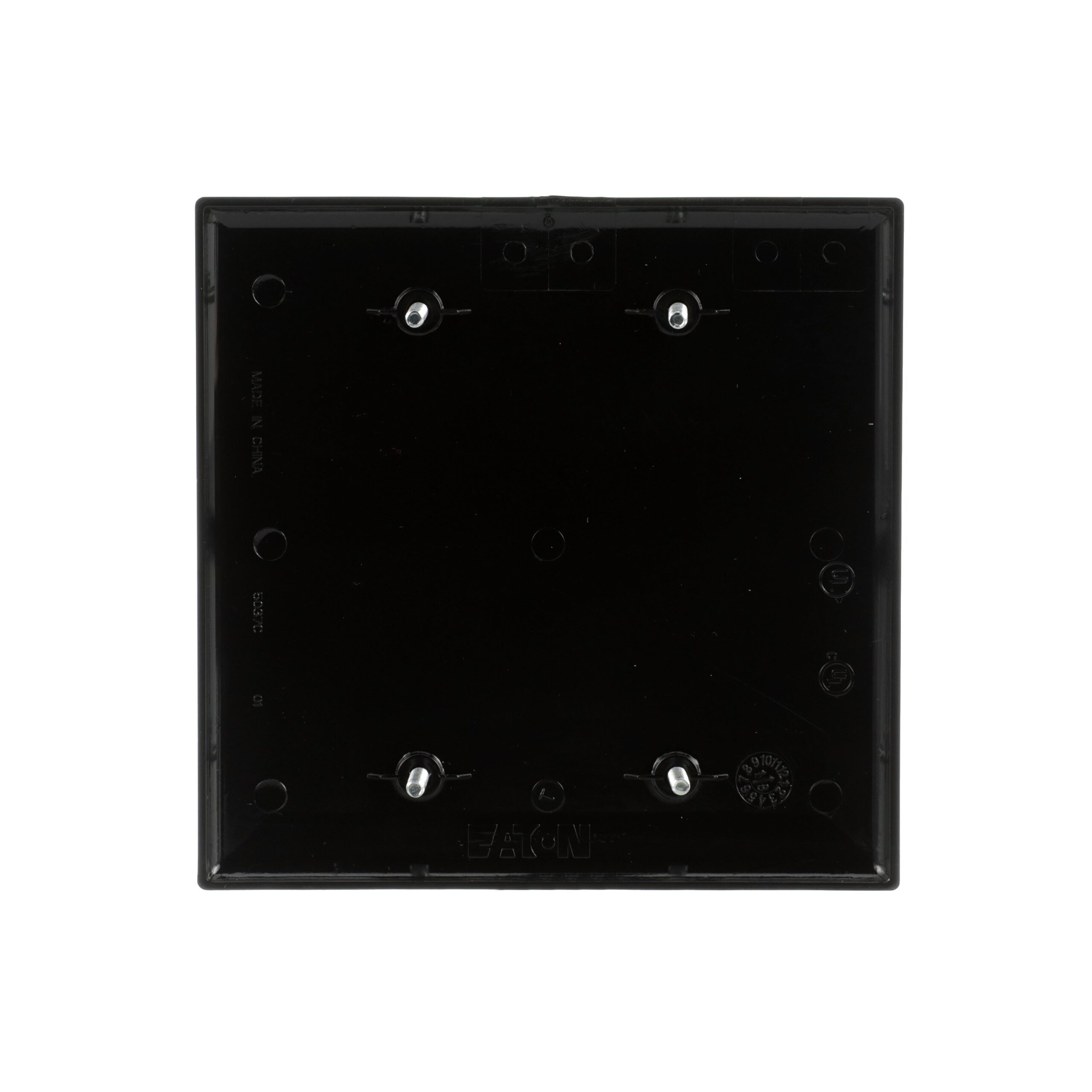 Eaton 2 Gang Midsize Black Polycarbonate Indoor Blank Wall Plate PJ23BK F LW At Lowes