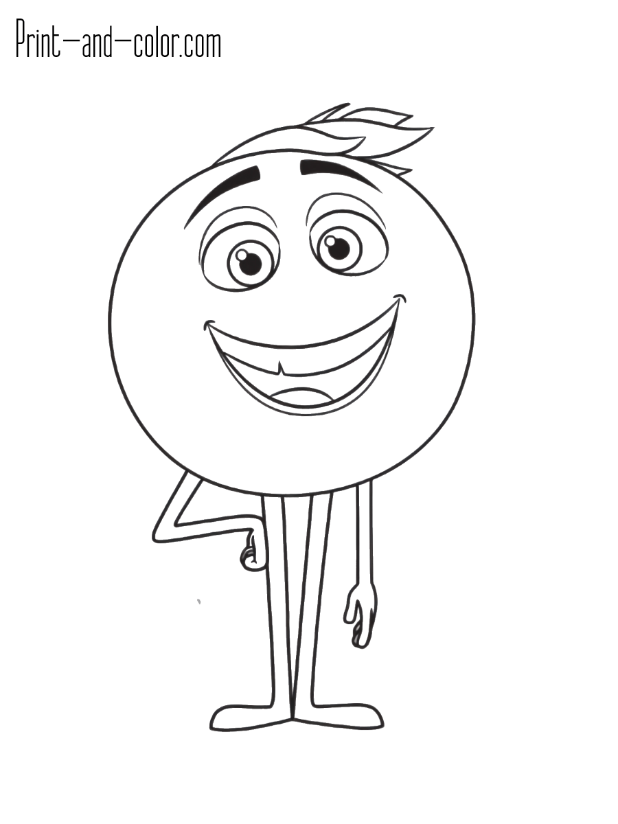Emoji Coloring Pages Print And Color