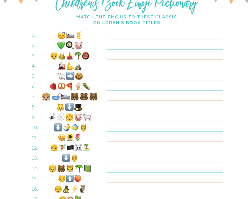 Emoji Pictionary Baby Shower Game Free Printable Sugar Soul