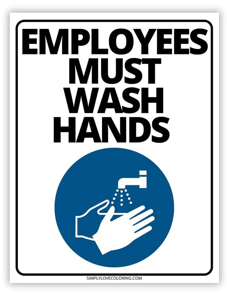 Free Wash Your Hands Signs Printable