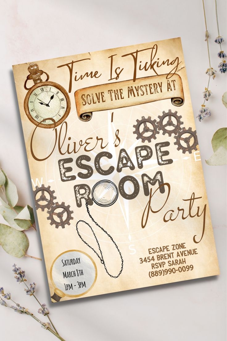 Escape Room Party Invitations Escape Room Birthday Party Ideas Escape Room Invite