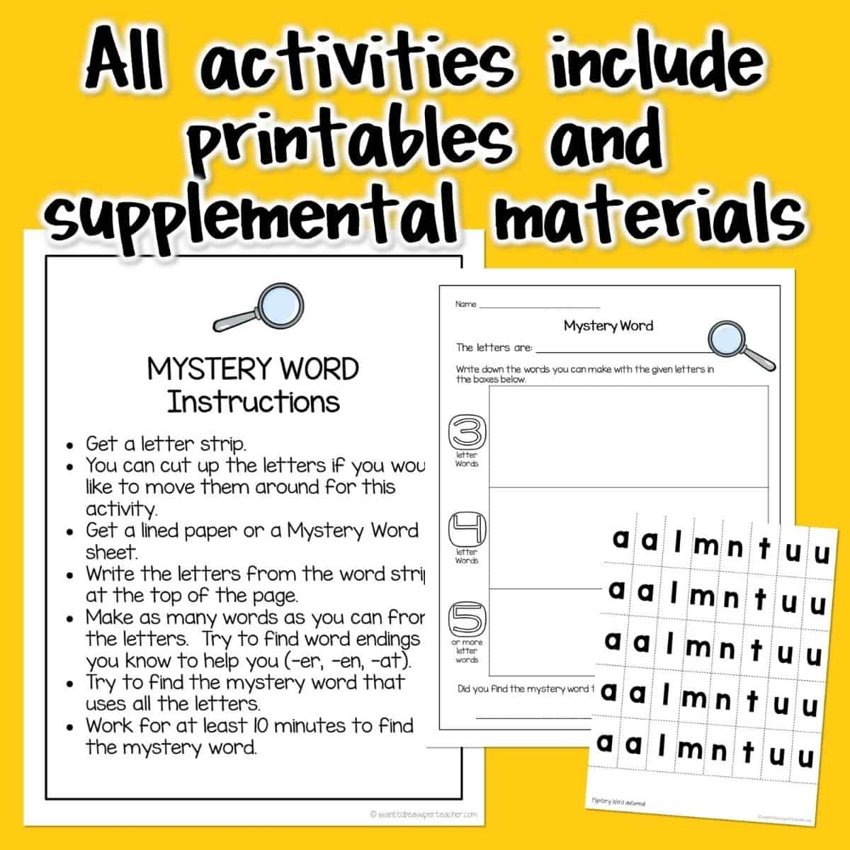 Everything You Need To Create A Word Work Center Literacy Centers For 2nd 3rd Grade 
