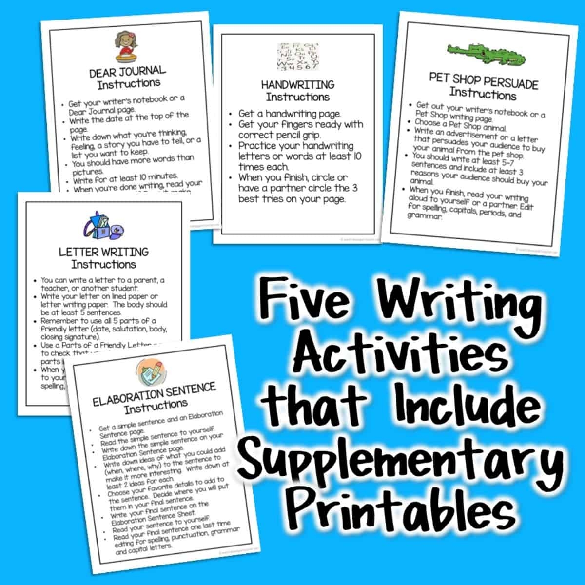 Everything You Need To Create A Writing Center Literacy Centers For 2nd 3rd Grade 