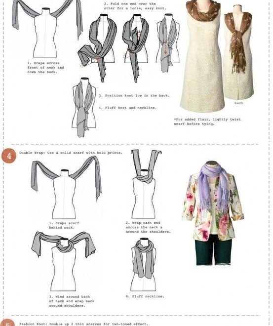 Fashion Friday How To Tie A Scarf Free Printable