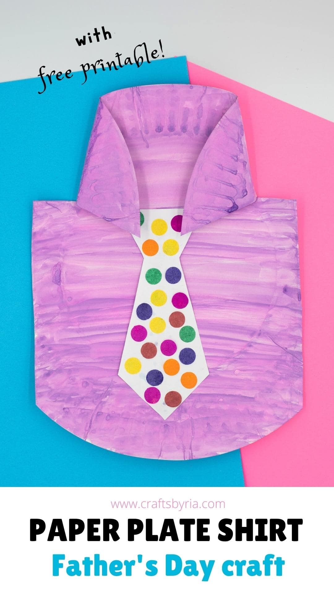 Printable FatherS Day Shirt And Tie Template