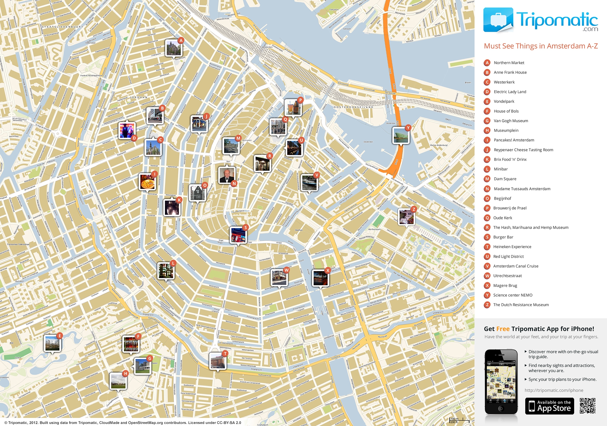 File Amsterdam Printable Tourist Attractions Map jpg Wikimedia Commons